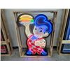 Image 1 : NO RESERVE HUGE BURGER BOY NEON SIGN
