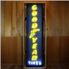 Image 1 : NO RESERVE GOODYEAR VERTICAL NEON SIGN IN STEEL CAN 