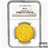 Image 1 : 1907 $20 Gold Double Eagle NGC MS63