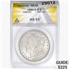 1884-O/O Morgan Silver Dollar ANACS MS63 VAM-10
