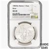 1985Mo 1oz. Silver Mexicanos Onza NGC MS68