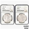 Image 1 : [2] 1883-O Morgan Silver Dollar NGC MS63