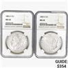 Image 1 : [2] 1883-O Morgan Silver Dollar NGC MS63