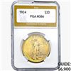 1924 $20 Gold Double Eagle PGA MS66