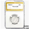 1900-O Barber Quarter PGA AU58