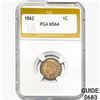 1862 Indian Head Cent PGA MS64