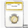 1915-S Barber Quarter PGA MS66
