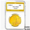 1908-D $20 Gold Double Eagle PGA MS64 No Motto