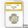 Image 1 : 1917-D Standing Liberty Quarter PGA MS66 Ty 2