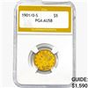 1901/0-S $5 Gold Half Eagle PGA AU58