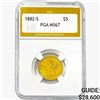 1882-S $5 Gold Half Eagle PGA MS67