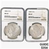 Image 1 : [2] 1883-O Morgan Silver Dollar NGC MS63