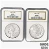 Image 1 : [2] 1883-O Morgan Silver Dollar NGC MS63