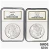 Image 1 : [2] 1884-O Morgan Silver Dollar NGC MS63