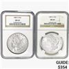 Image 1 : [2] 1883-O Morgan Silver Dollar NGC MS63