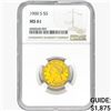 1900-S $5 Gold Half Eagle NGC MS61