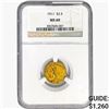 Image 1 : 1911 $2.50 Gold Quarter Eagle NGC MS60
