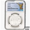 Image 1 : 1994Mo 1oz. Silver Mexicanos Onza NGC MS68