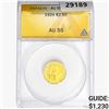 1929 $2.50 Gold Quarter Eagle ANACS AU55
