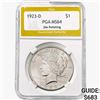 1923-D Silver Peace Dollar PGA MS64 Die Polishing