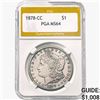 Image 1 : 1878-CC Morgan Silver Dollar PGA MS64