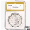 1892-O Morgan Silver Dollar PGA MS64
