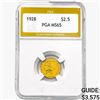 Image 1 : 1928 $2.50 Gold Quarter Eagle PGA MS65