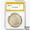 Image 1 : 1882-O Morgan Silver Dollar PGA MS65