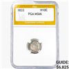Image 1 : 1833 Capped Bust Half Dime PGA MS66