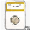 1875 Twenty Cent Piece PGA MS63