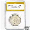 1953-D Franklin Half Dollar PGA MS65 FBL