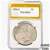 1926-S Silver Peace Dollar PGA MS63