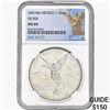 2001Mo 1oz. Silver Mexicanos Onza NGC MS67