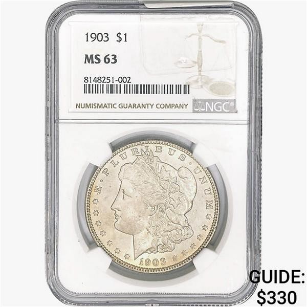 1903 Morgan Silver Dollar NGC MS63