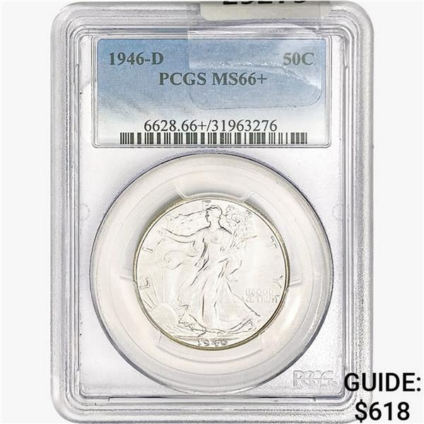 1946-D Walking Liberty Half Dollar PCGS MS66+