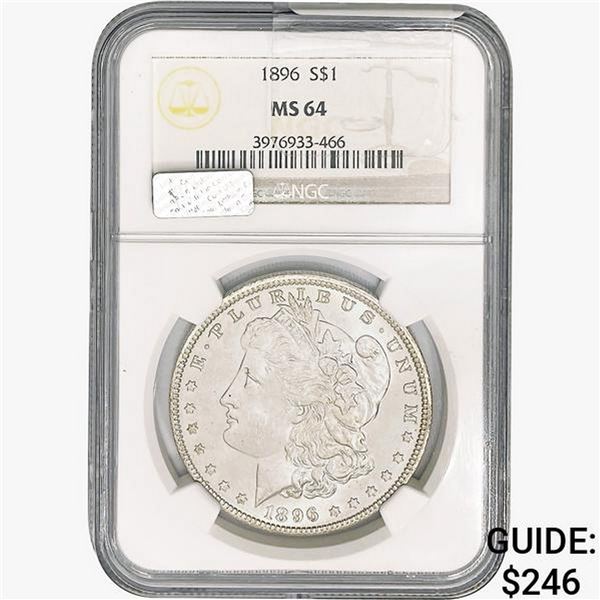 1896 Morgan Silver Dollar NGC MS64