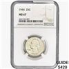 Image 1 : 1944 Washington Silver Quarter NGC MS67