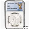 1982Mo 1oz. Silver Mexicanos Onza NGC MS67
