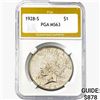1928-S Silver Peace Dollar PGA MS63