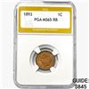 1893 Indian Head Cent PGA MS65 RB