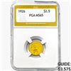 1926 $2.50 Gold Quarter Eagle PGA MS65