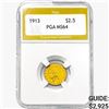 1913 $2.50 Gold Quarter Eagle PGA MS64