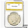 1927 Silver Peace Dollar PGA MS64