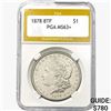 1878 8TF Morgan Silver Dollar PGA MS63+
