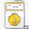 1924 $20 Gold Double Eagle PGA MS66