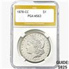 1878-CC Morgan Silver Dollar PGA MS63