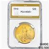1910 $20 Gold Double Eagle PGA MS65+