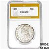 1832 Capped Bust Half Dollar PGA MS61