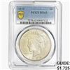 1935 Silver Peace Dollar PCGS MS65