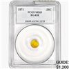 1871 Round California Gold Quarter PCGS MS63 BG-838
